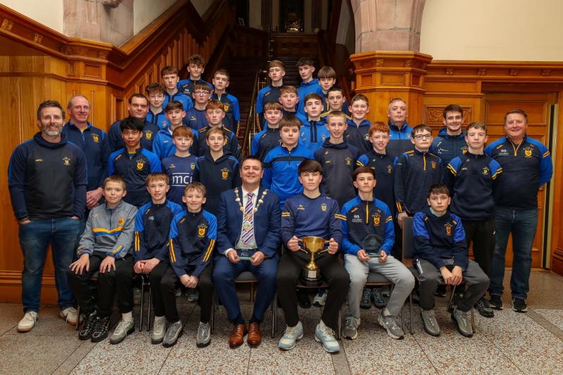Mayor of Derry hosts reception for Steelstown U14 squad