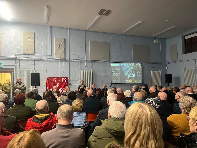 Public meeting in Eglinton Community Hall which discussed the proposed &ldquo;expansion and reconfiguration&rdquo; of an existing operational anaerobic digestion plant.