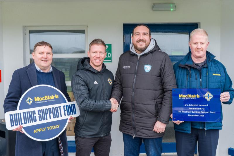 County Derry club kicks off vital refurbishment with MacBlair support