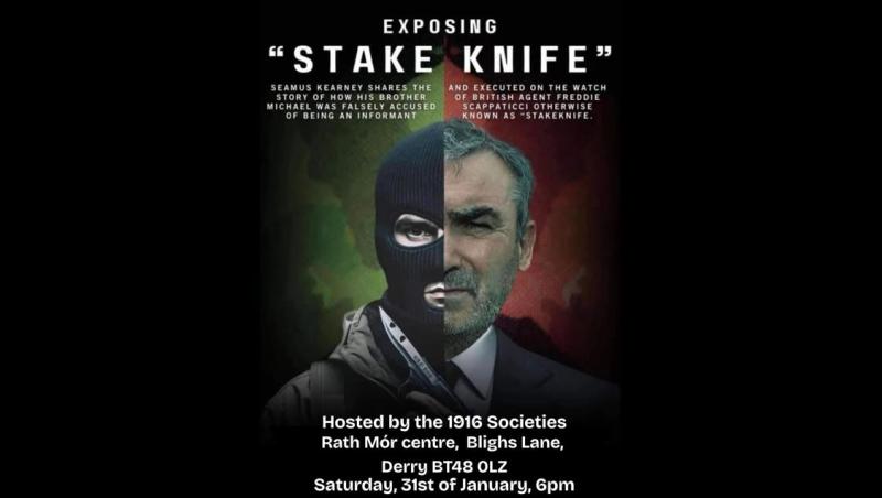Author S&eacute;amus Kearney bringing 'Exposing Stakeknife' talk to Derry