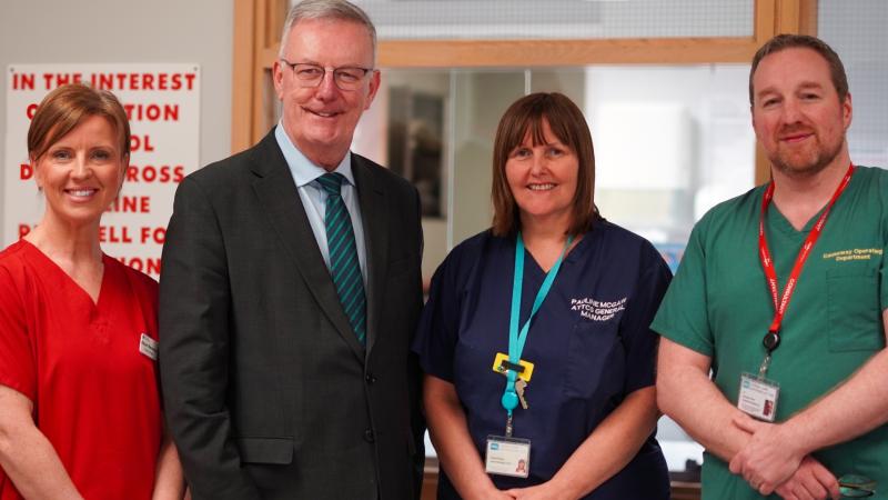 Minister Nesbitt hails transformation progress at Causeway Hospital