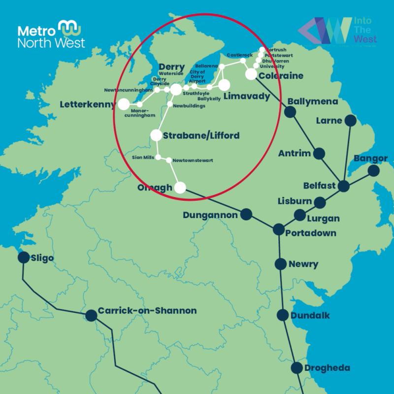 Exciting &lsquo;Metro North-West&rsquo; rail initiative launched for Derry, Donegal and Tyrone