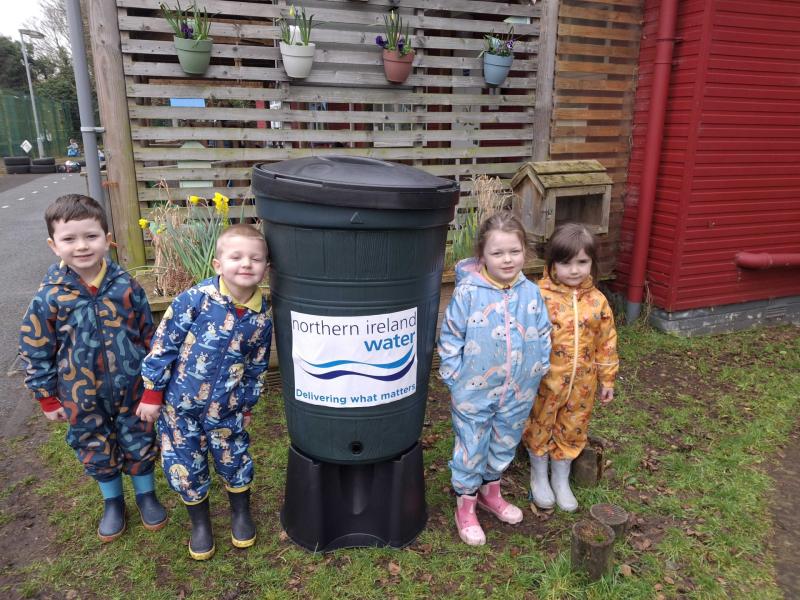 Derry toddlers go green with new rainwater harvesting gift