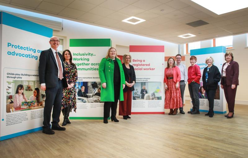 Travelling social work exhibition launches at North West Regional College in Derry