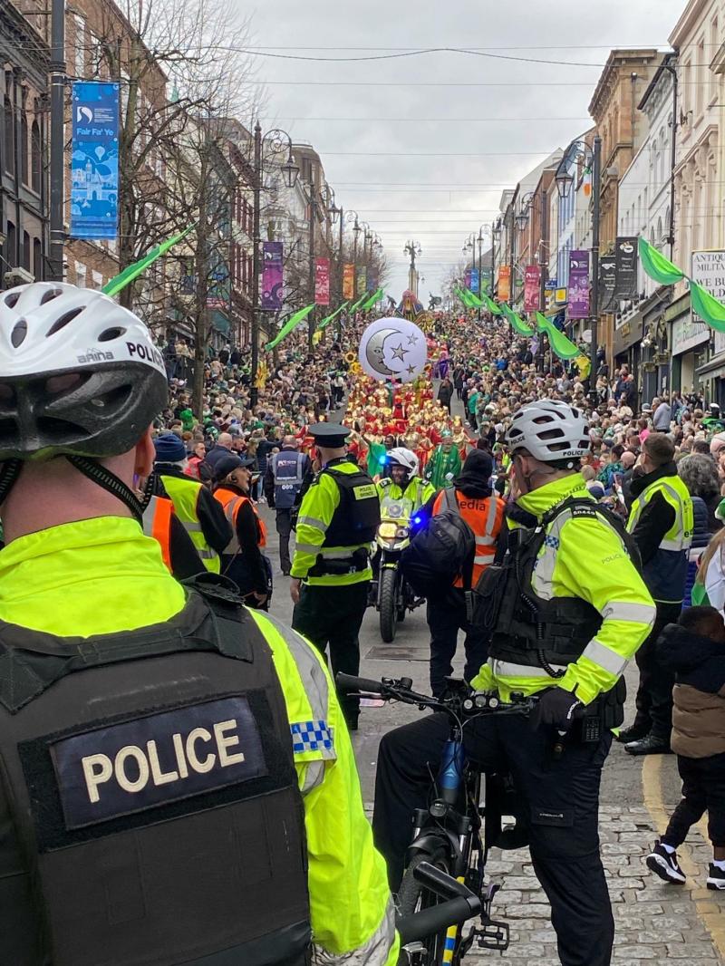 Police in Derry issue traffic advice ahead of St Patrick's Day celebrations