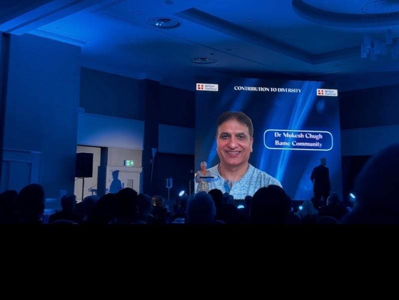 Derry doctor Mukesh Chugh finalist at the Blue Light NI Awards