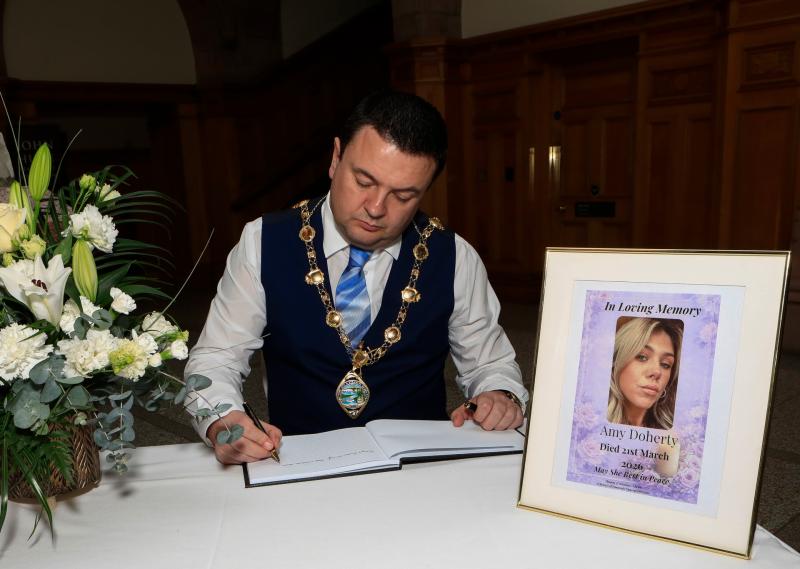 Councillors pay warm tributes and emotional condolences to Amy Doherty's family and friends