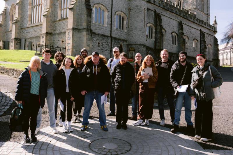 &nbsp;The cast and crew of this year's Walled City Passion.