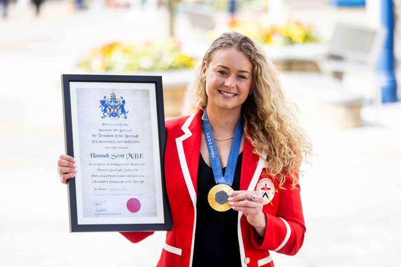 Freedom of the Borough Awarded to Co Derry Olympic Champion Hannah Scott