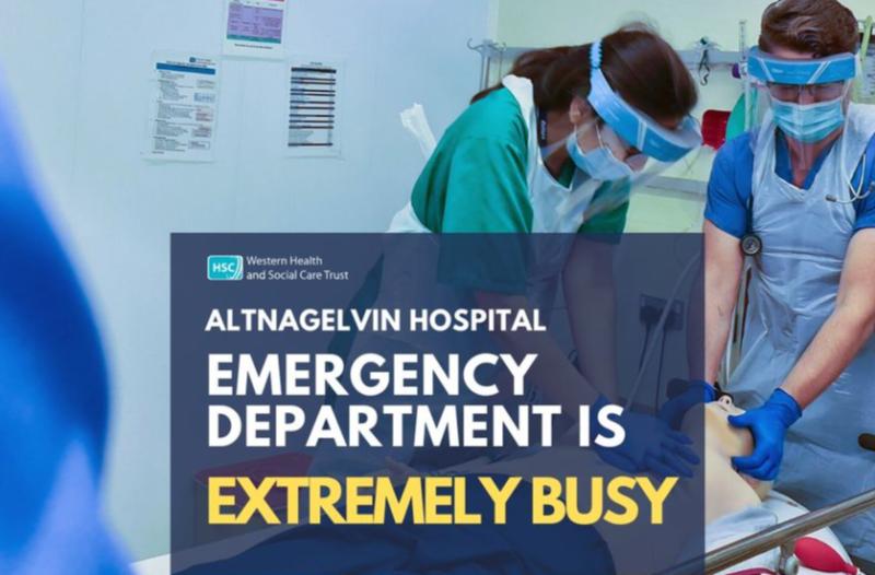 Altnagelvin Emergency Department 'extremely busy'  