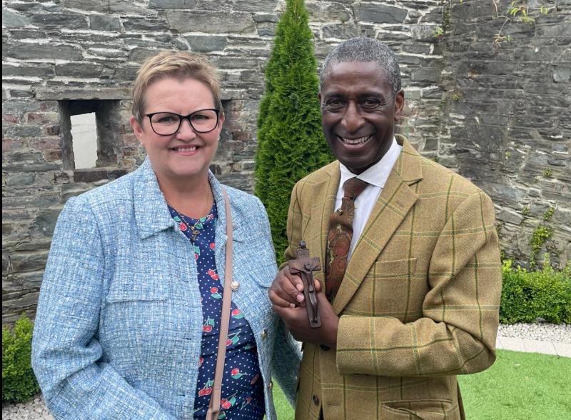 Cathy Hutton and Lennox Cato