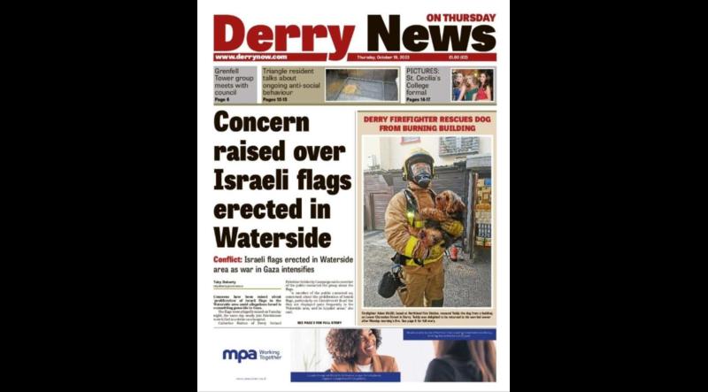 Derry News always  first with the  news  - Front Page  - Thursday, October 19, 2023