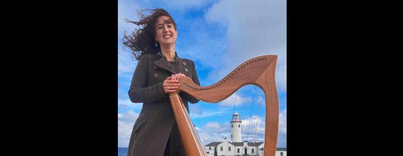 Dungiven's Nodlaig Ní Bhrollaigh at Fanad Lighthouse in Donegal, where she composed two pieces for her new album - Cuimhní Rúnda.
