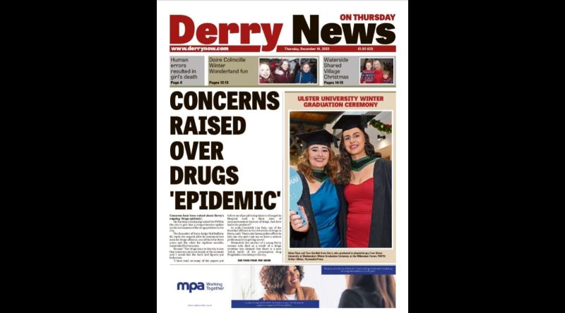 Derry News: Front page, Thursday, December 14, 2023