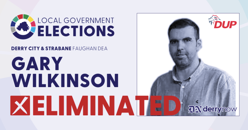 ELECTION 2023: Gary Wilkinson (DUP) eliminated 