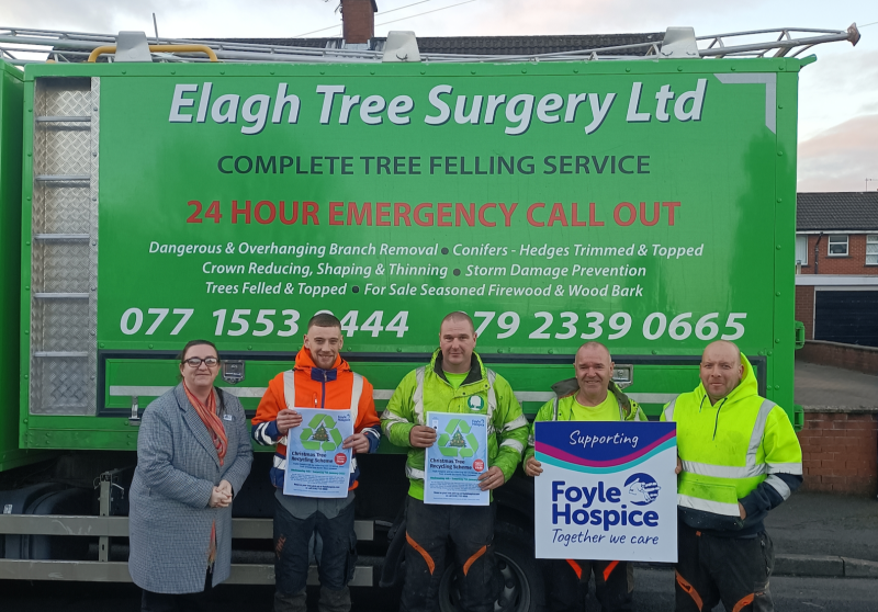Go green for Foyle Hospice and recycle your Christmas tree this year