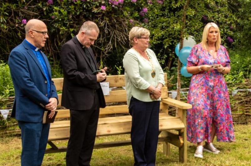 Memorial bench unveiled in memory of loved ones lost in road traffic collisions