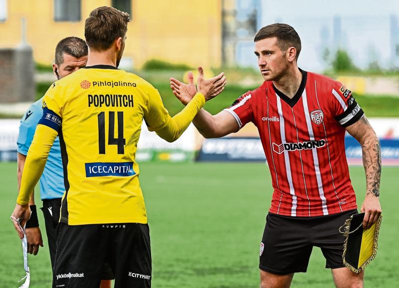 Derry City captain Patrick McEleney has a 'skip' in his step