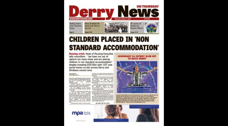 Derry News always  first with the  news  - Front Page  - Thursday, October 5, 2023
