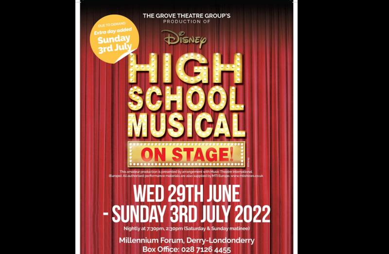 Grove Theatre production of High School Musical gets additional date due to popular demand 