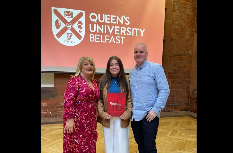 Local Derry student receives a £15k scholarship from Queen’s University for her community activism