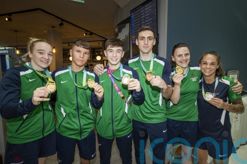 Northern Ireland boxing team welcomed back after gold rush at Commonwealth Games