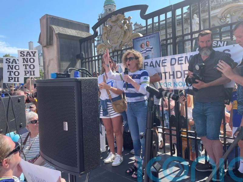 Calls for justice at large protest in Belfast over Noah Donohoe investigation
