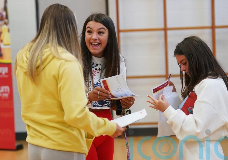 A-level students celebrate results after ‘rollercoaster’ experience