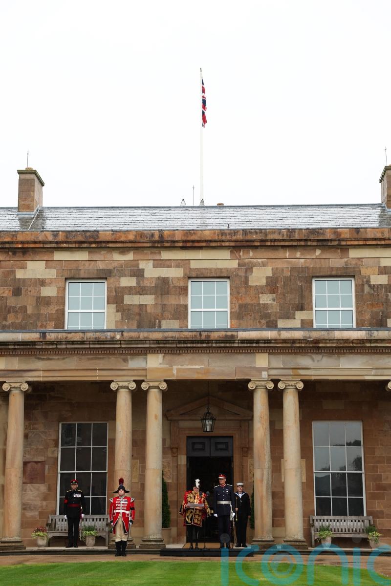 Accession proclamation read to people of Northern Ireland at Hillsborough Castle