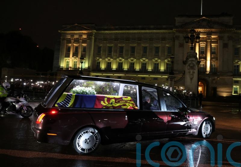The Queen’s coffin returns to Buckingham Palace ahead of lying in state