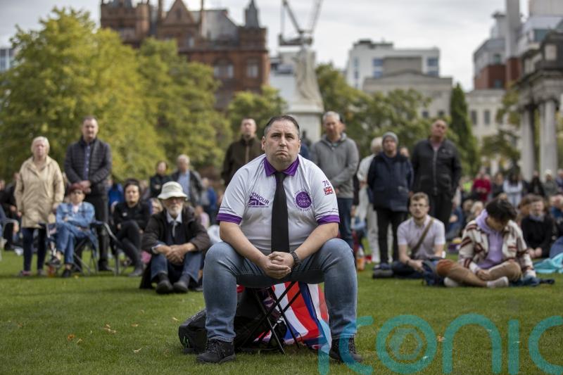 Hundreds gather at events across Northern Ireland to watch Queen’s funeral