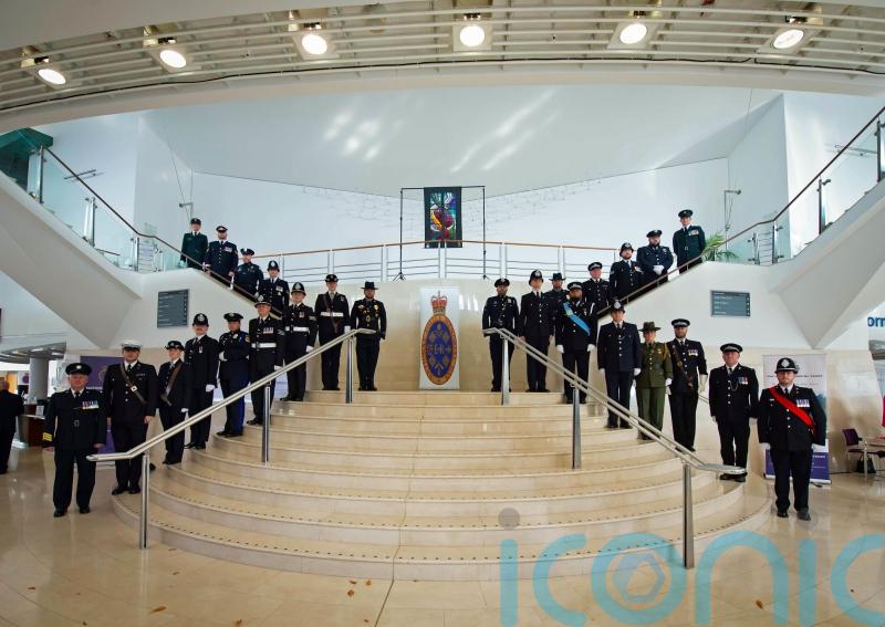 Fallen police officers honoured at a service in Belfast
