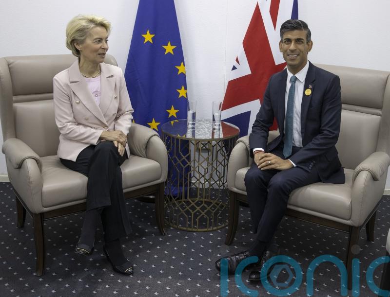 Sunak and Ursula von der Leyen seek ‘resolution’ to post-Brexit trading tensions