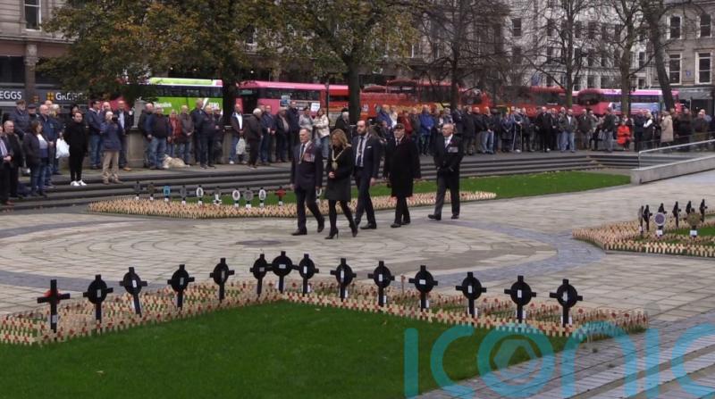 Armistice Day marked at Cenotaph in Belfast
