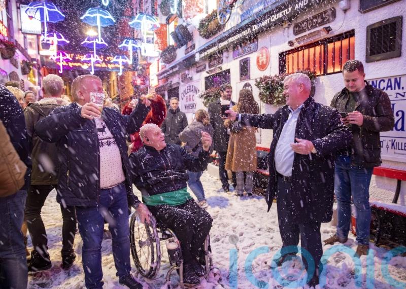 Famous Christmas ad brought back to life in Belfast