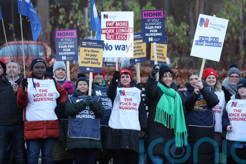 Nurses across Northern Ireland strike over pay and safe staffing levels