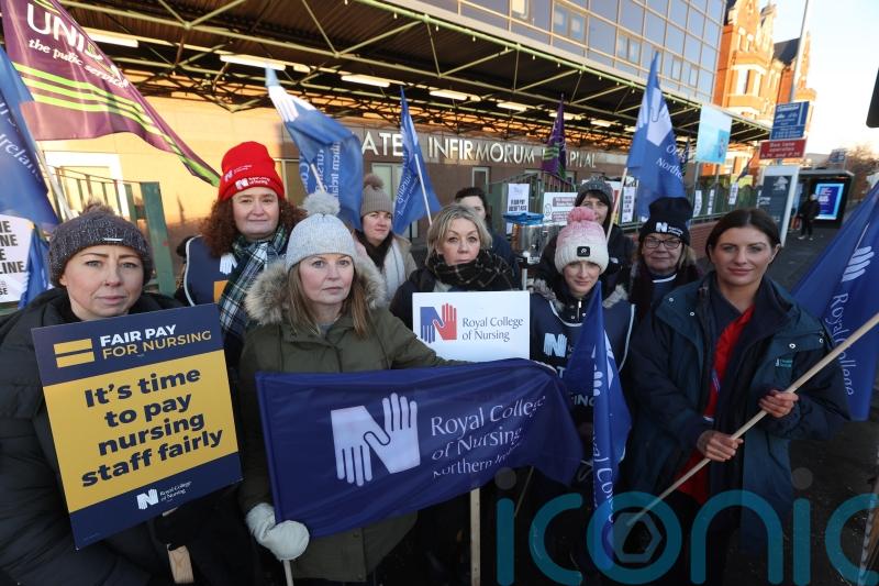 Hundreds of appointments hit as nurses take to picket lines in Northern Ireland