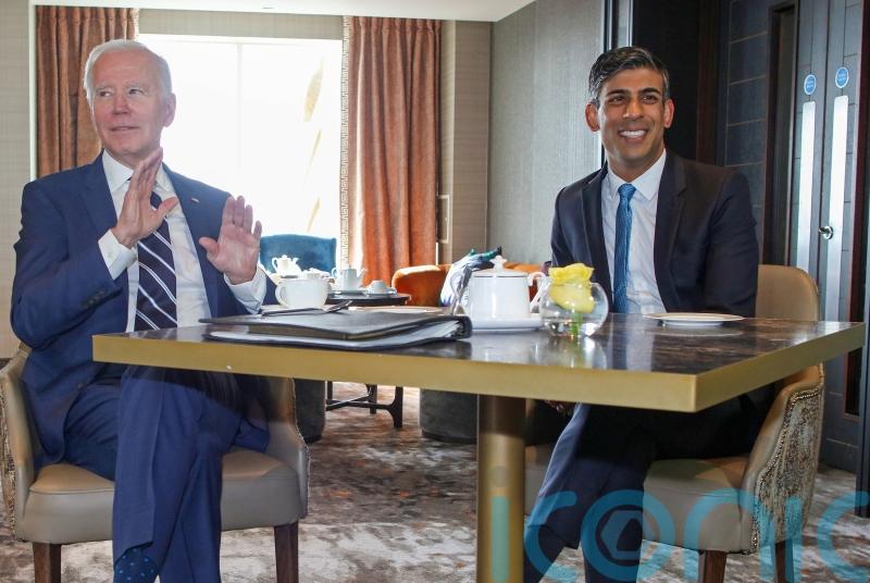 Sunak hails US-UK relationship as Biden’s brief Belfast visit ends