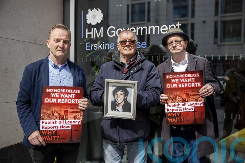 Families of Troubles victims continue protest against legacy Bill