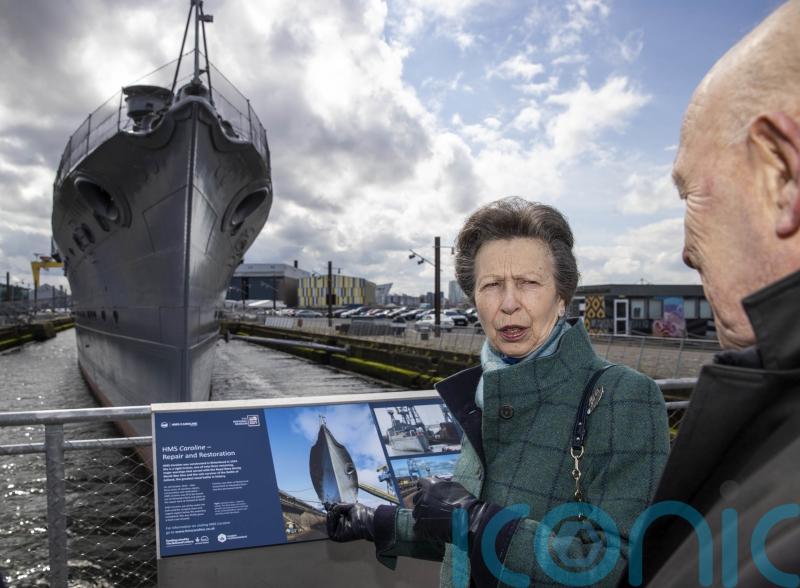 Princess Royal reopens newly renovated WW1 ship in Belfast