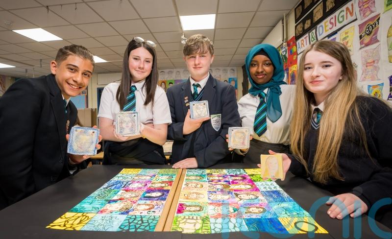 Pupils create new stained-glass window to celebrate diversity