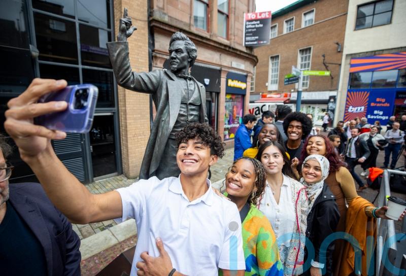 Frederick Douglass ‘amongst the people he loved’ as statue unveiled in Belfast