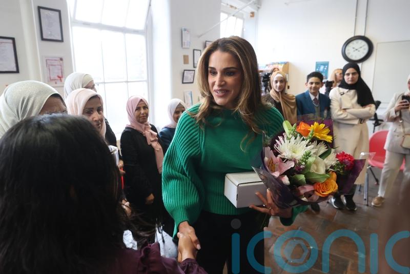 Queen of Jordan says Belfast group is helping refugees to ‘thrive’ in city