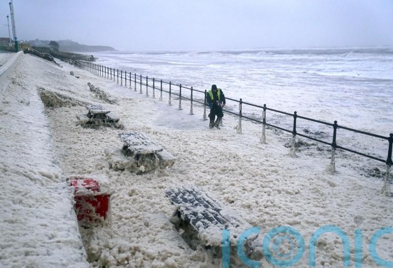 In Pictures: Storm Babet brings unprecedented flooding and huge waves
