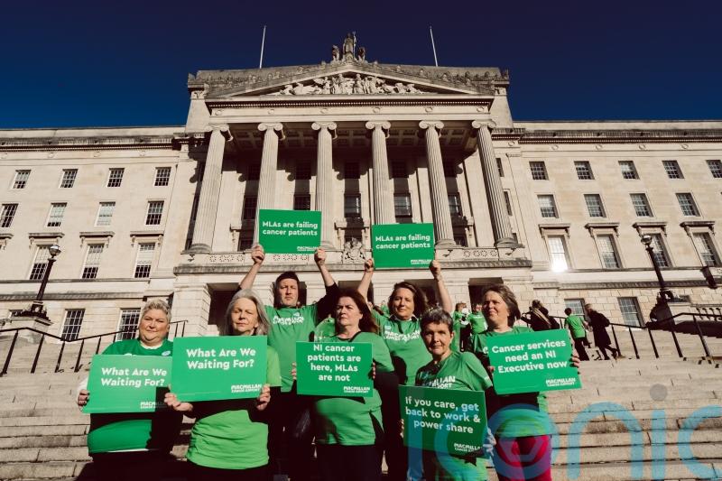 Cancer support staff and patients protest over Stormont collapse