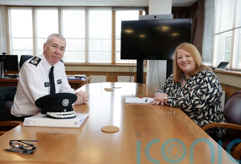 Long discusses police budget pressures in meeting with Boutcher