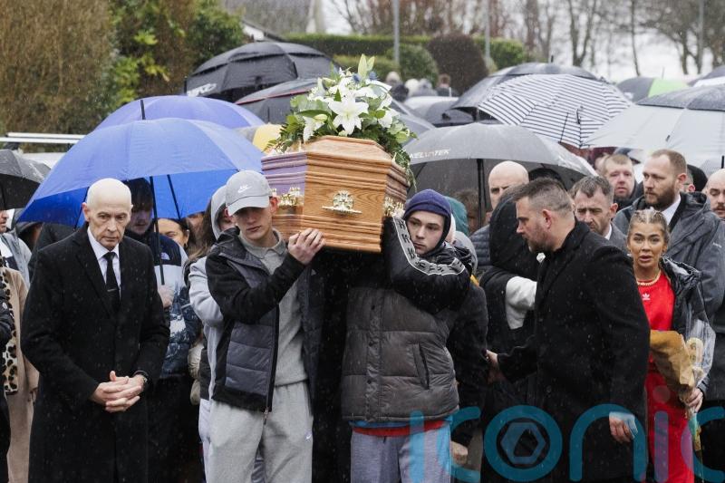 Crowd gathers in Limavady for funeral for 17-year-old killed in stabbing