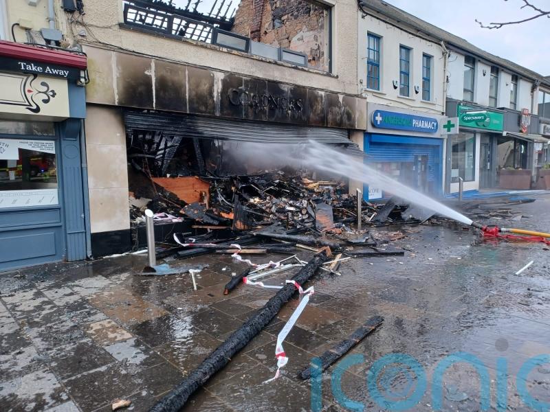 Dozens of firefighters tackle shoe shop blaze in Newtownards