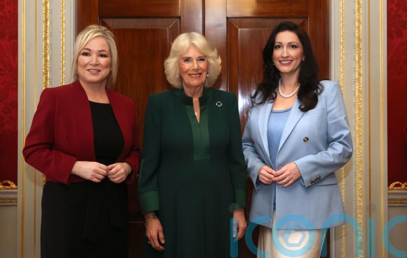 Queen joins Stormont&rsquo;s top two for poetry event steeped in symbolism