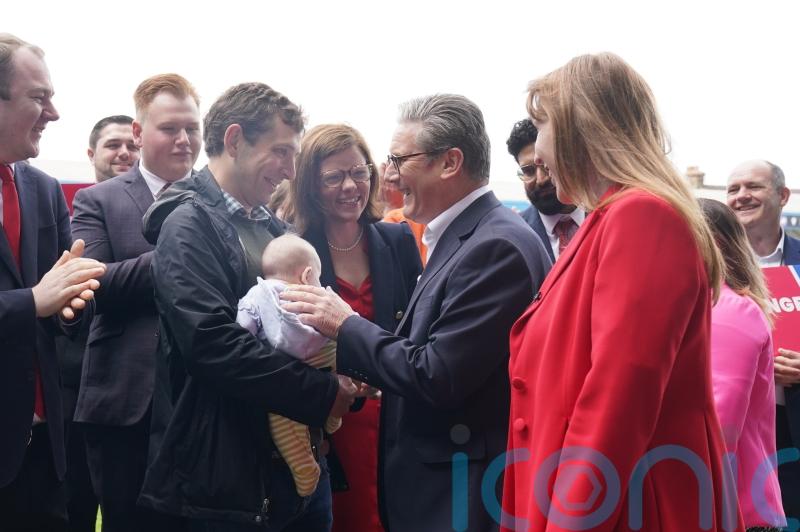 In Pictures: Babies and brewery mark first day on campaign trail
